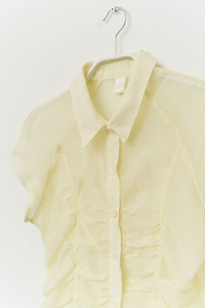 (W) Peony Wrinkled Blouse