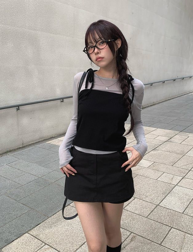 anyonemore（エニーワンモアー）の「Nobe Cotton Mini Skirt Pants（Pants）」