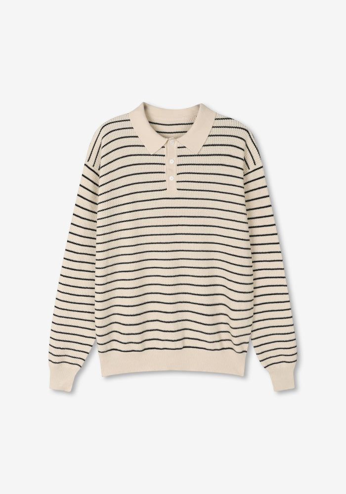 VL Stripe Collar Standard Knit