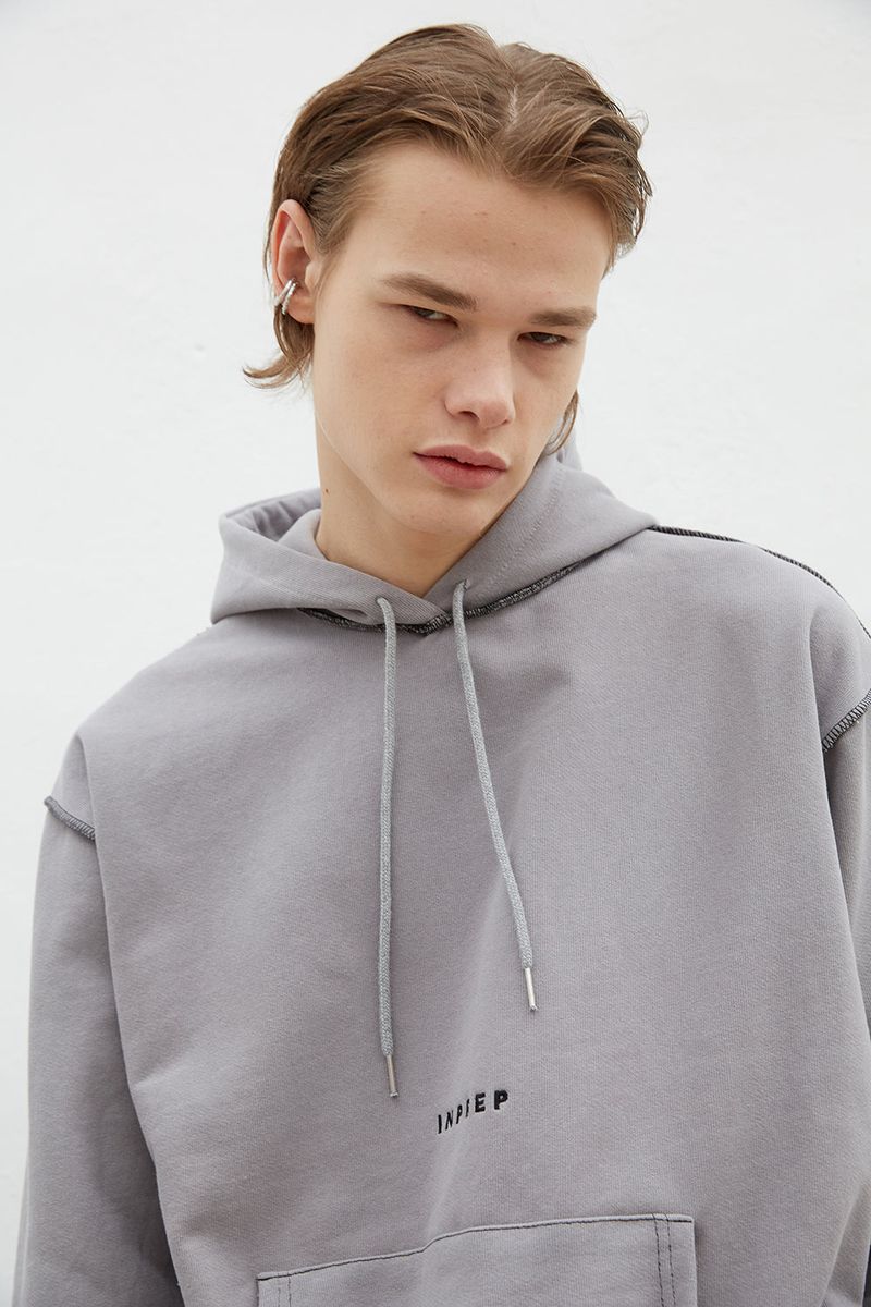 OVERLOCK STITCH HOODIE (2 COLORS)