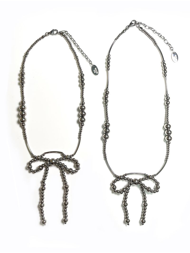 Metalic Ribbon Necklace
