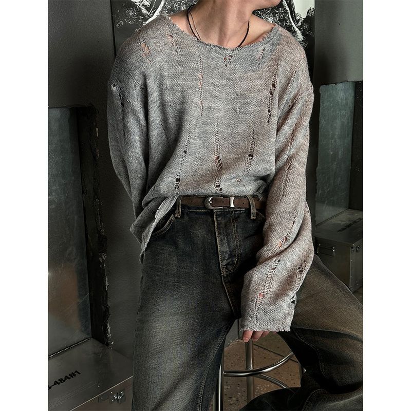 [F/W] Mohair damage long sleeves (3color)