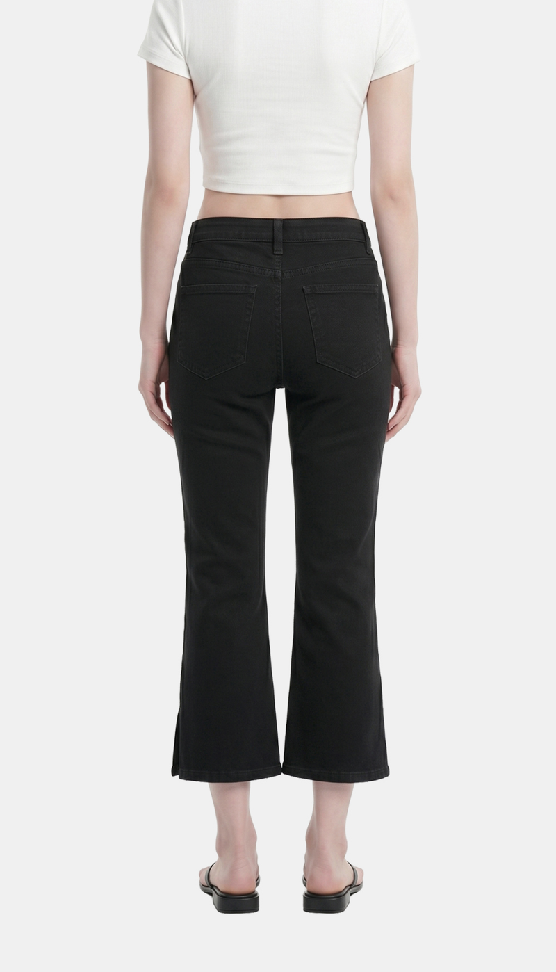 Elvia Slit Capri Pants