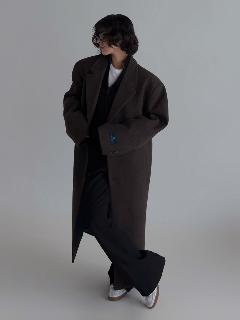 No.1022 Sウール60ロングコート(3色)