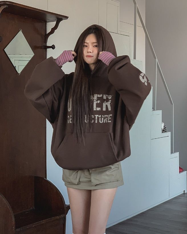 ULAN（ユレン）の「Under Vintage Printing Brushed Over Hood（Tops）」