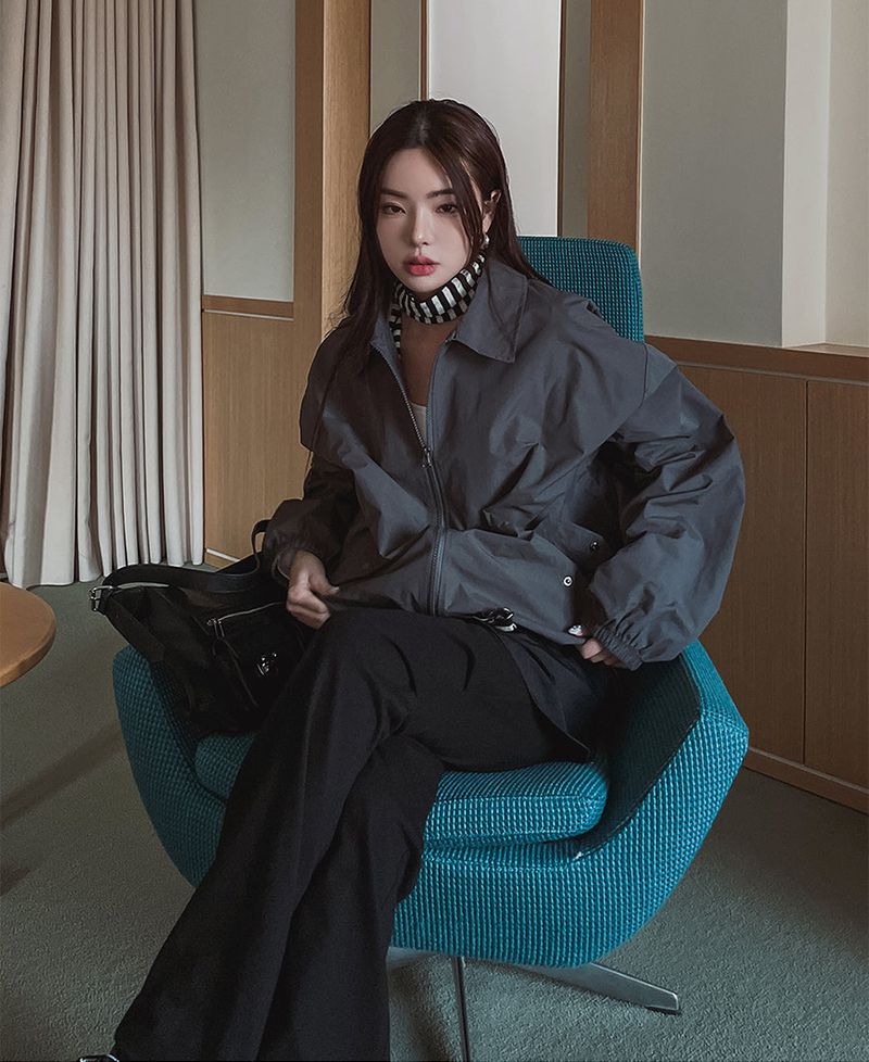 (UNISEX)ショールウィンドジャケット