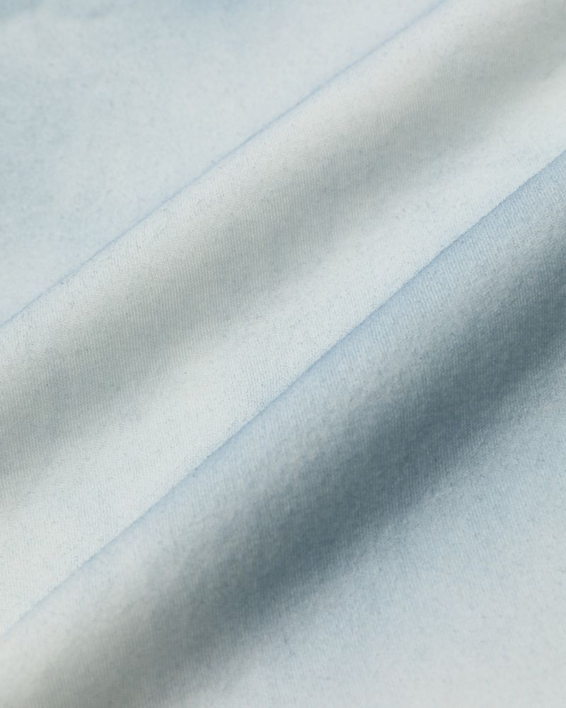 denim patch washing T-shirts [ ivory ]