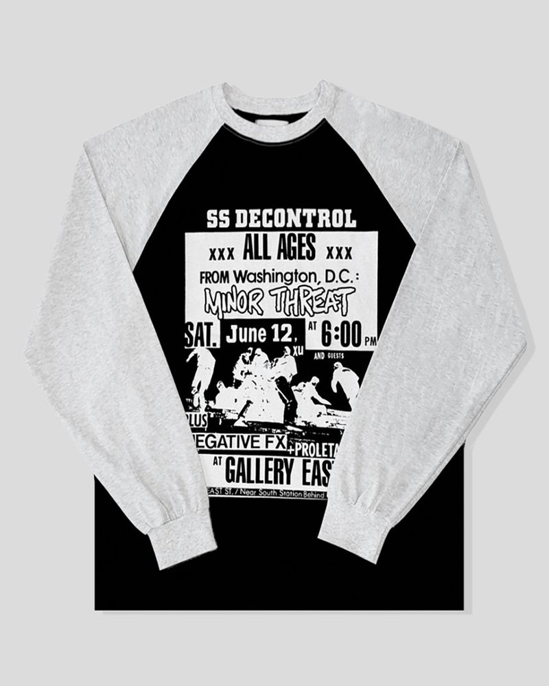 Poster Color Block Raglan Long Sleeve
