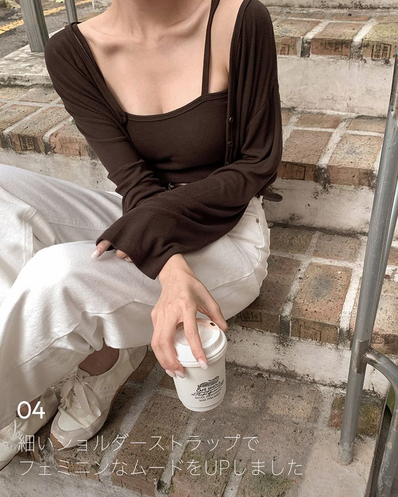 【MADE】Cardigan & sleeveless set(+NEW color)