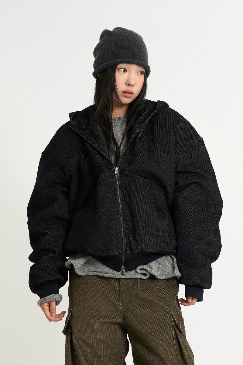 Raucohouse(ラウコハウス)の「Corduroy volume short hood jumper(Jackets/Outerwear)」