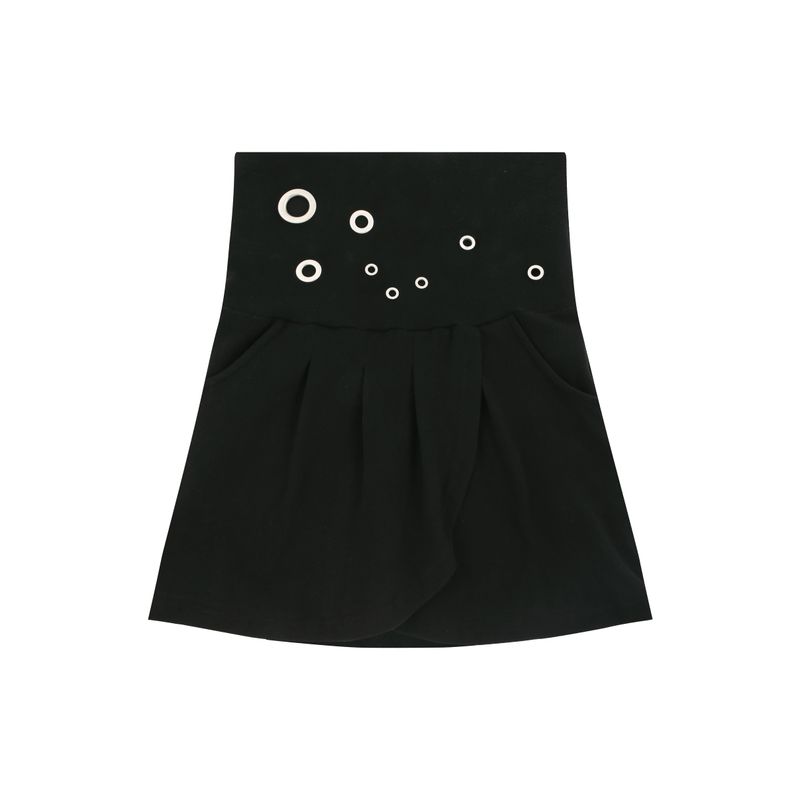 aldiyouu(アルディユー)の「Eyelet 2 - Way Wrap Skirt - Black(Skirts)」
