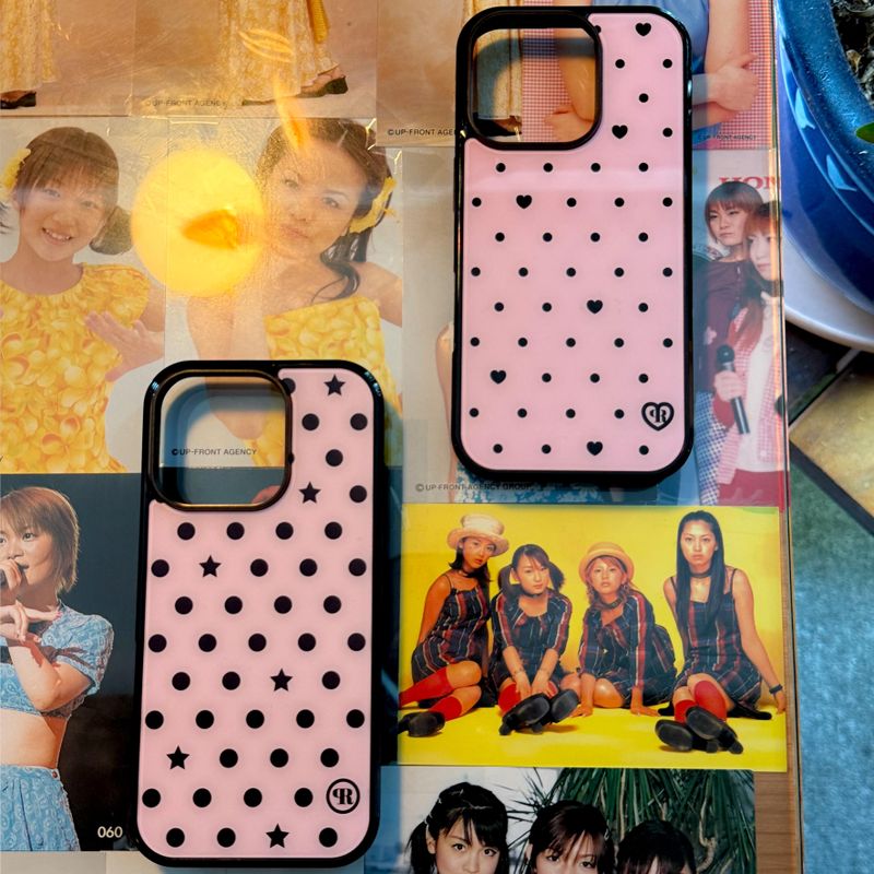 [MADE] s ★ dot. (pink) glass bumper iPhone case