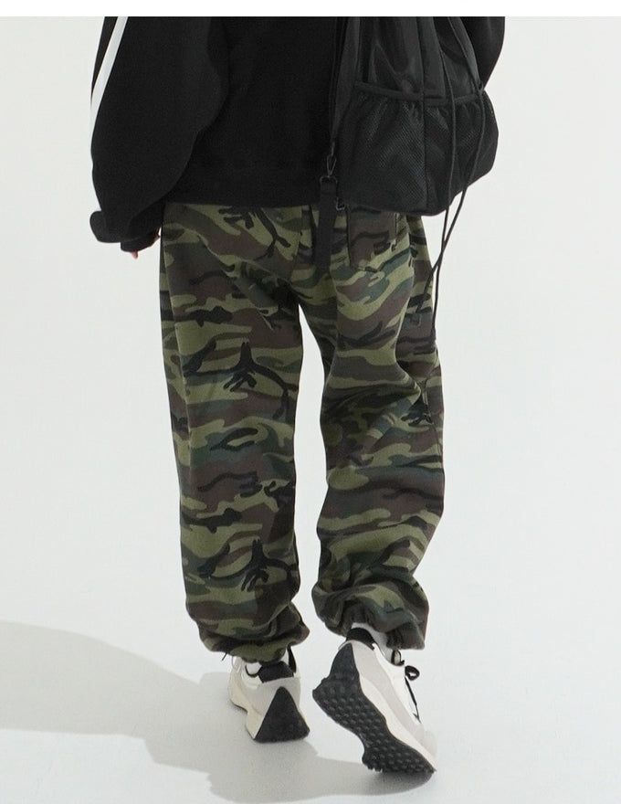 Camouflage Wide String Pants