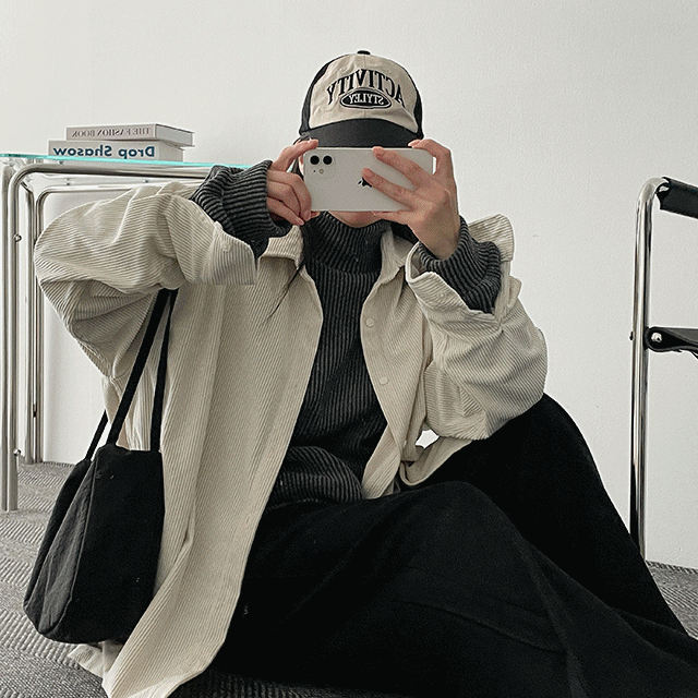hijjoo（ハイチュー）の「Erboxy corduroy corduroy shirt shirt（Skirts）」