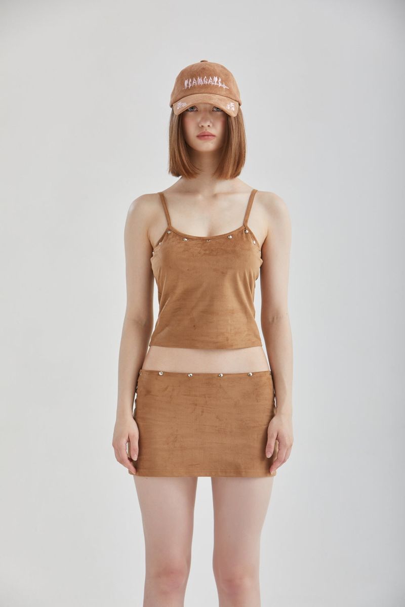 VELVET STUD TOP