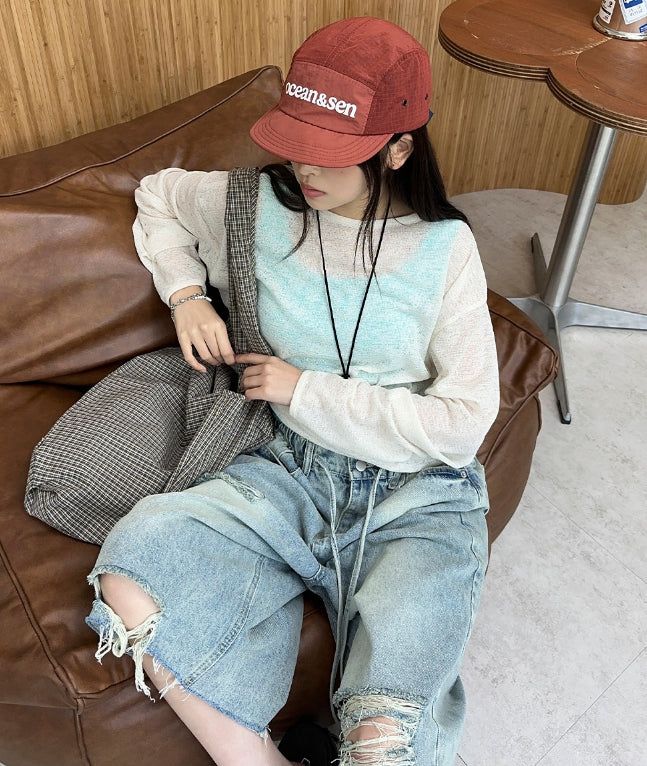 Hike Damaged Bermuda Denim