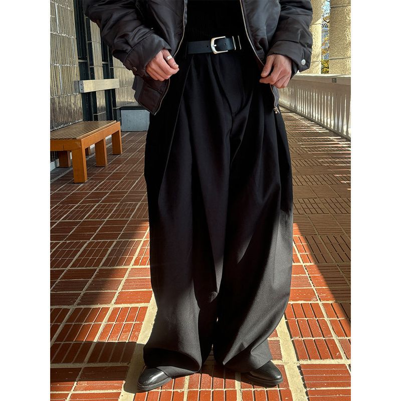 LAURANT（ロラン）の「[Unisex] Tuck wide slacks(2color)（Pants）」