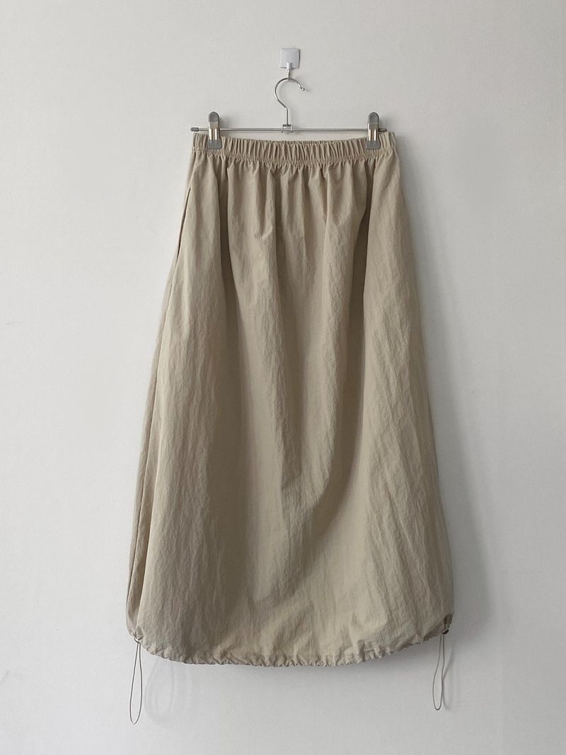 Pocket nylon string skirt