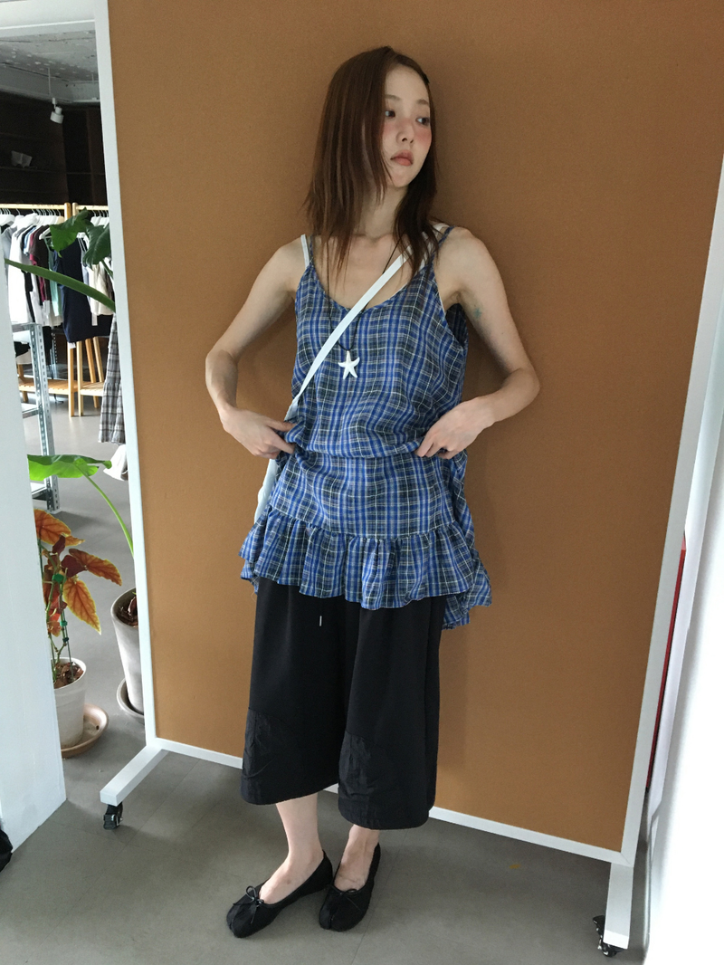 Tartan frill check dress (2color)