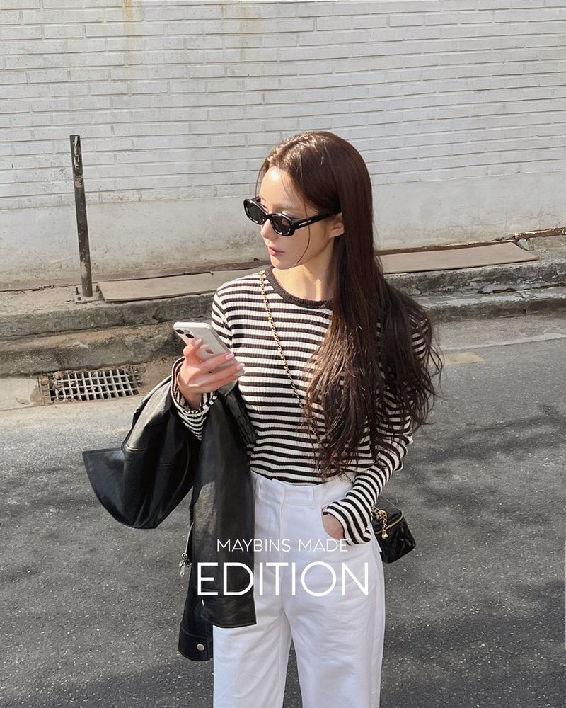 【MADE】Stripe Round Neck T-Shirt