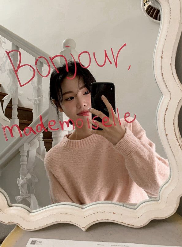 #Winter Pastel Soft Round Knit (3color)