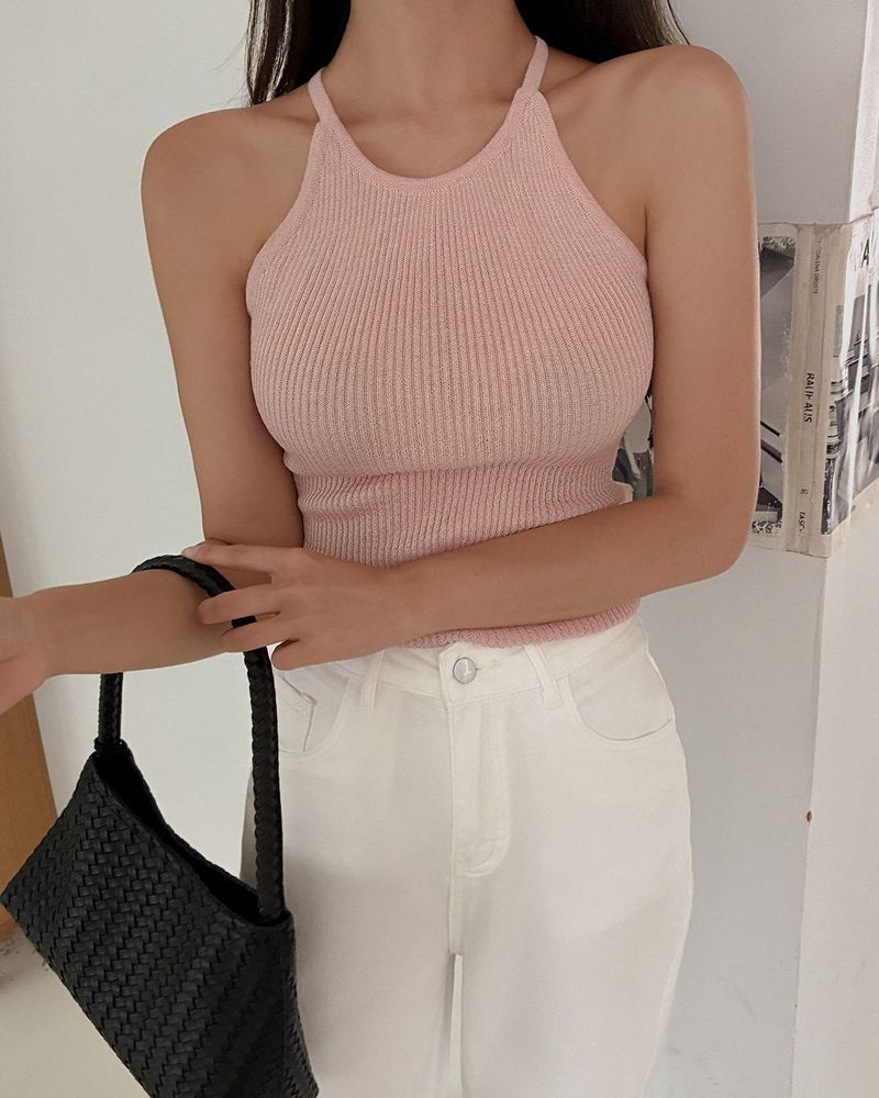 Ecker Halter Linen Sleeveless