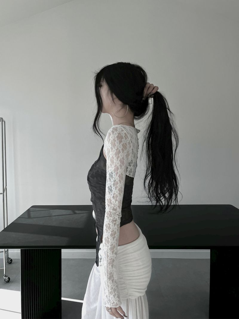 rose bolero cardigan (3color)