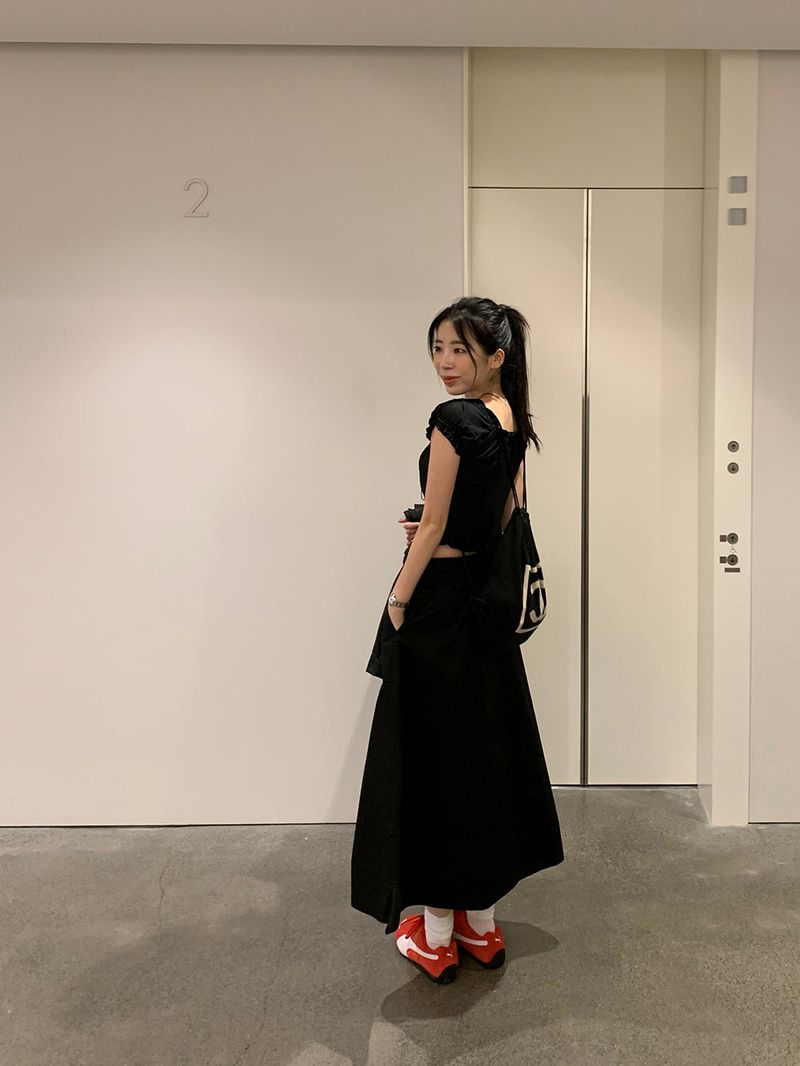 [MADE] POUTO COTTON LONG SKIRT