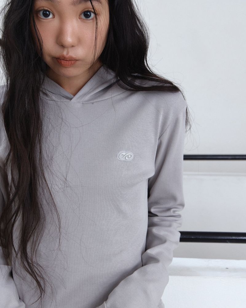 Basic Slim Fit Logo Hoodie