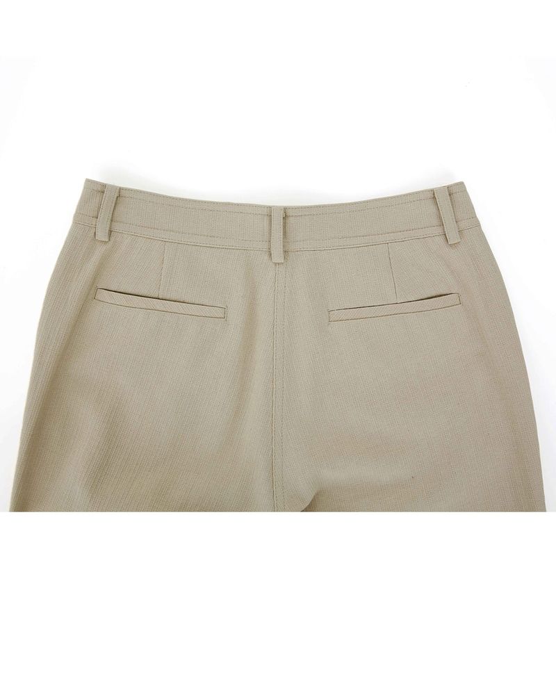 Stripe Bootcut Pants _ BEIGE