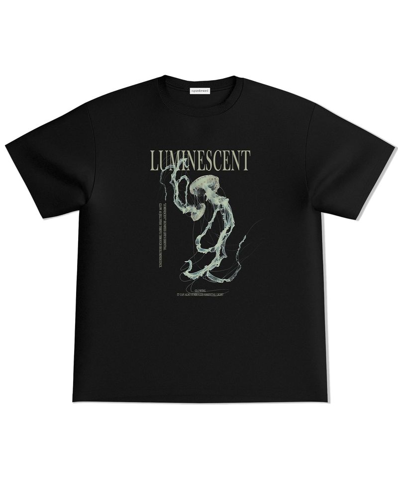eyeunderstand（アイアンダースタンド）の「ジェリーフィッシュハーフTシャツ (ブラック)（トップス）」