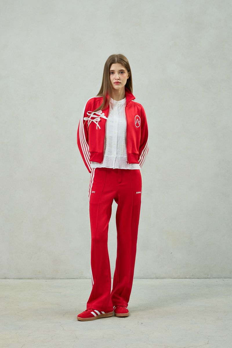 JOEL JERSEY TRACK PANTS / RED