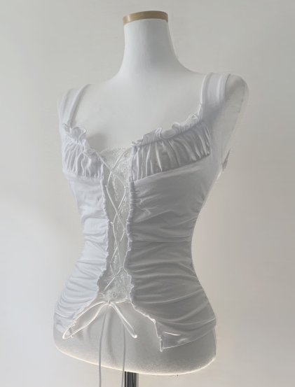 Erdam Lace Corset Top (White)