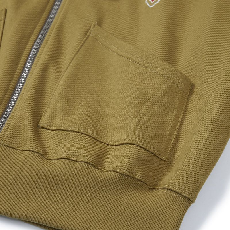 Gardener hoodied zip-up / Olive