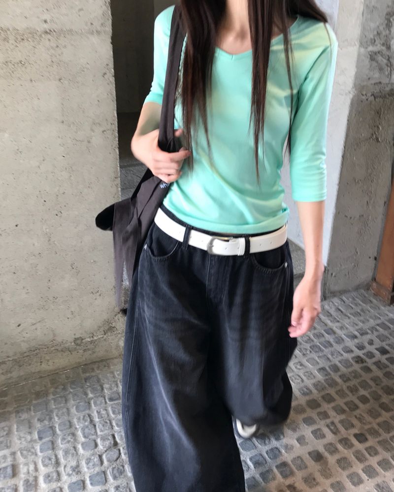 [ORIGINAL] Kor Balloon Denim Summer Wide Pants