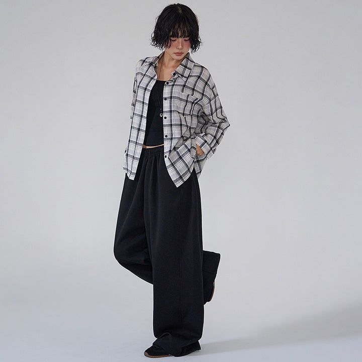 Node L Pocket Check Long Sleeve Shirt -2color