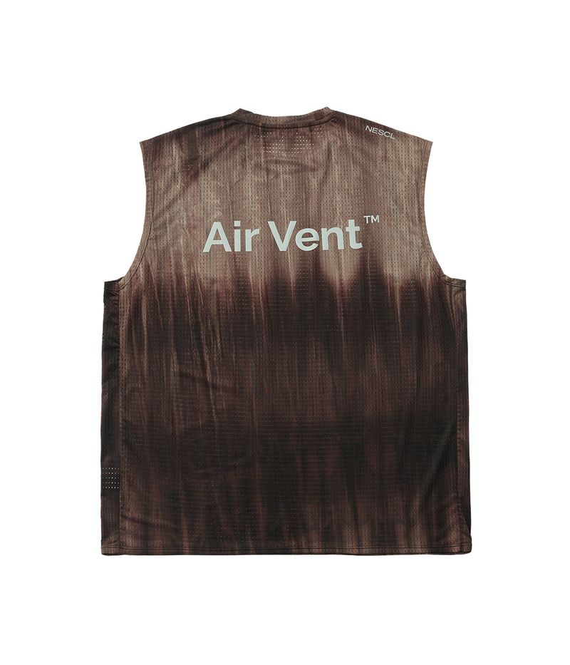 Air Vent Tie-Dye Racing Singlet (Brown)