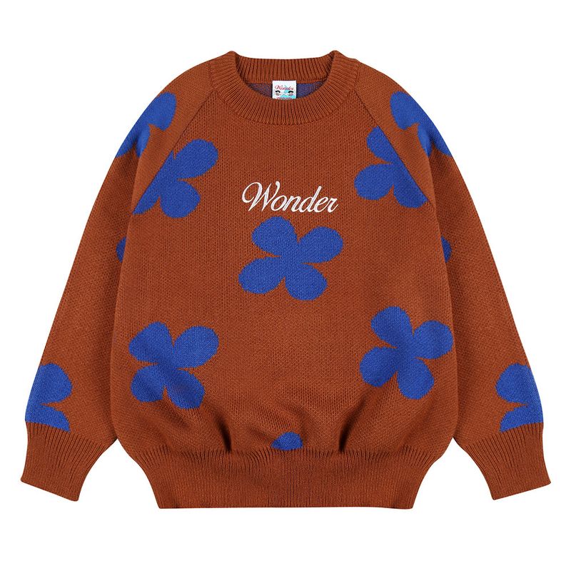 Flower pattern Jacquard Knit