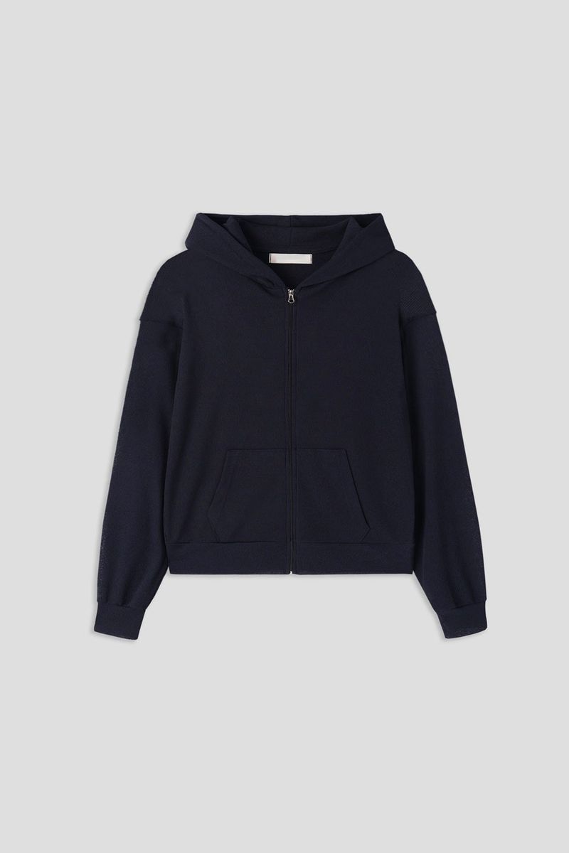 Sheer Summer Hood Zip-Up