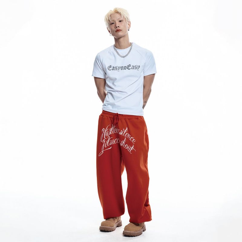 Lettering Logo Compression Short Sleeve - WHITE