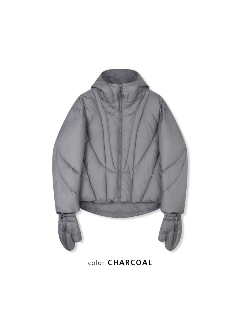 Winter Glove-Hood Puffer Jacket (3 Colors)