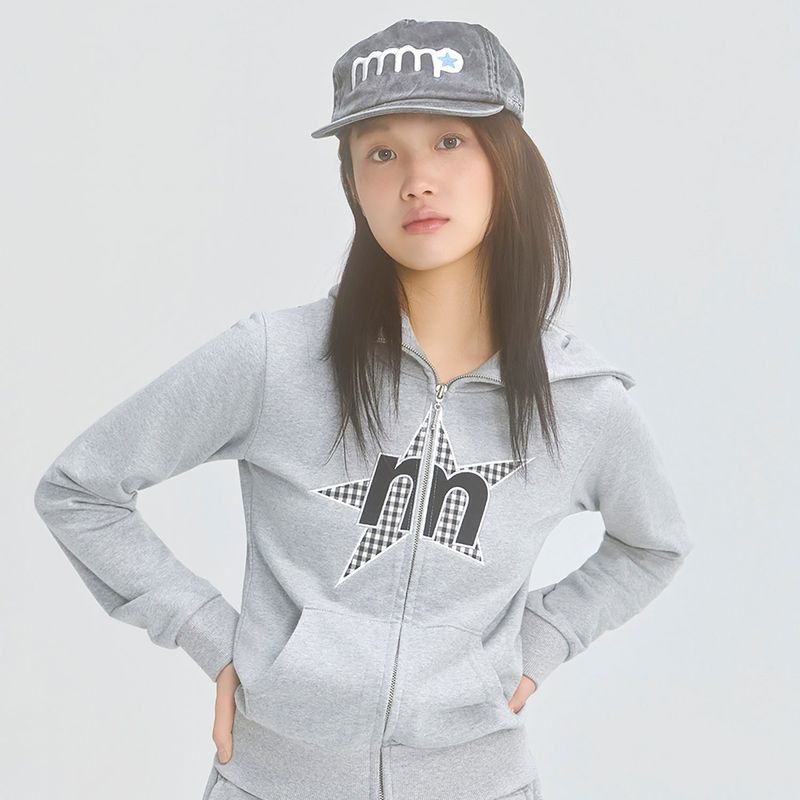 mnmp Star Logo Cap Washed Black