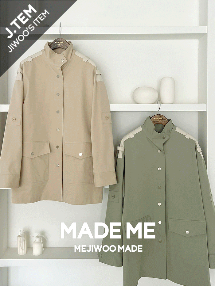 MEJIWOO（ミジウ）の「オープン ストラップ サファリ ジャケット（Jackets/Outerwear）」