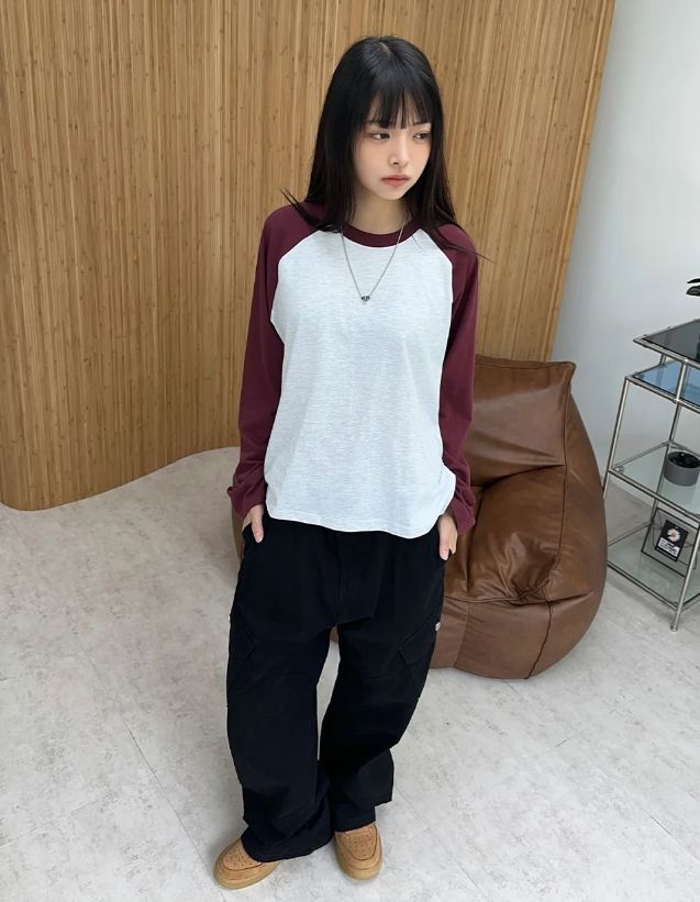 Tessel raglan long-sleeve shirt