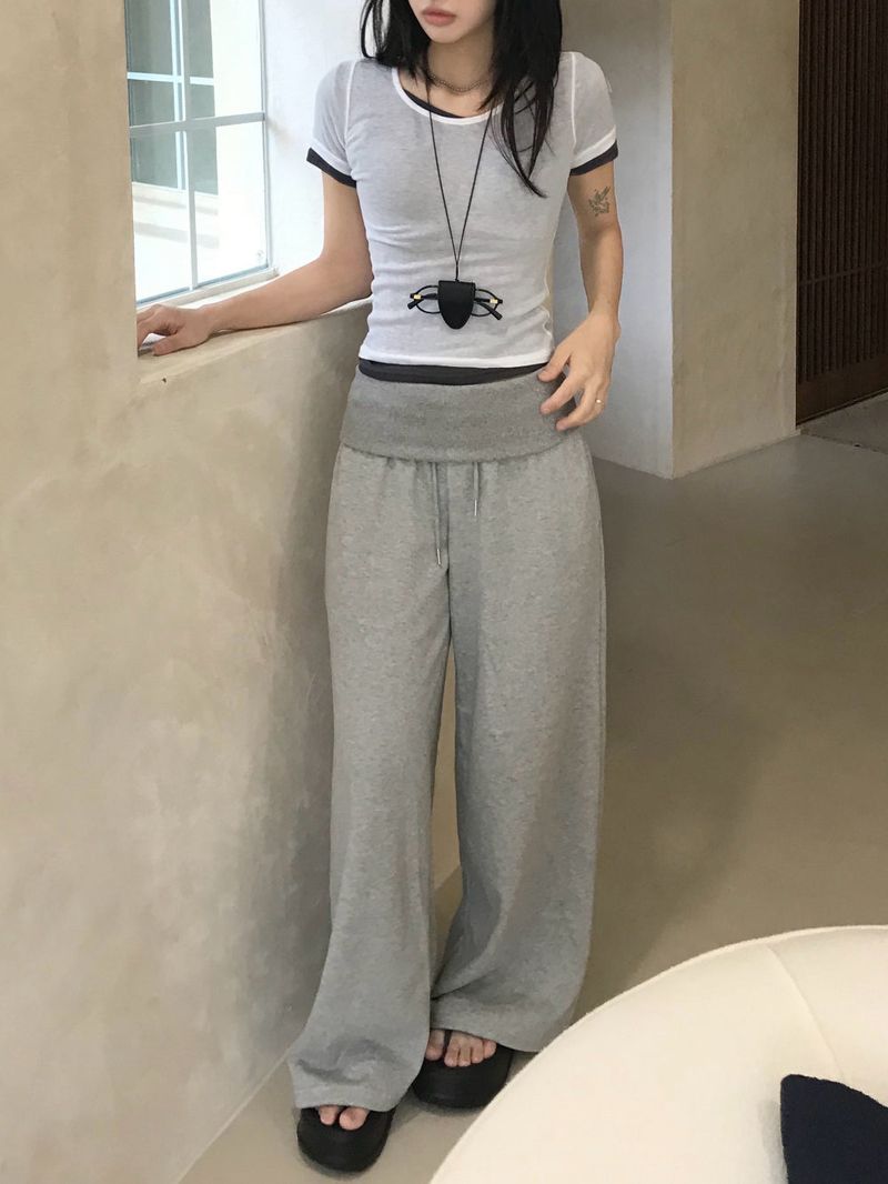 Melting Sheer Layered Half Sleeve Tee