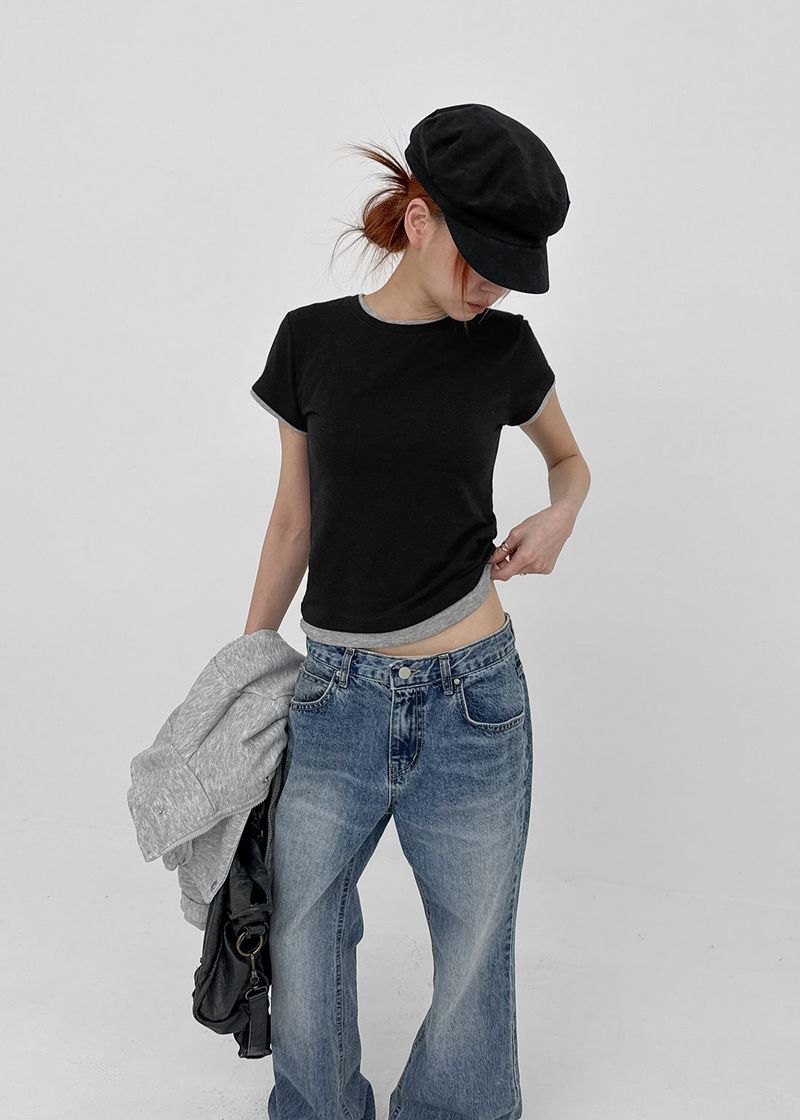BLACKUP（ブラックアップ）の「[MADE] Turon Layered Short-Sleeve Tee（Tops）」
