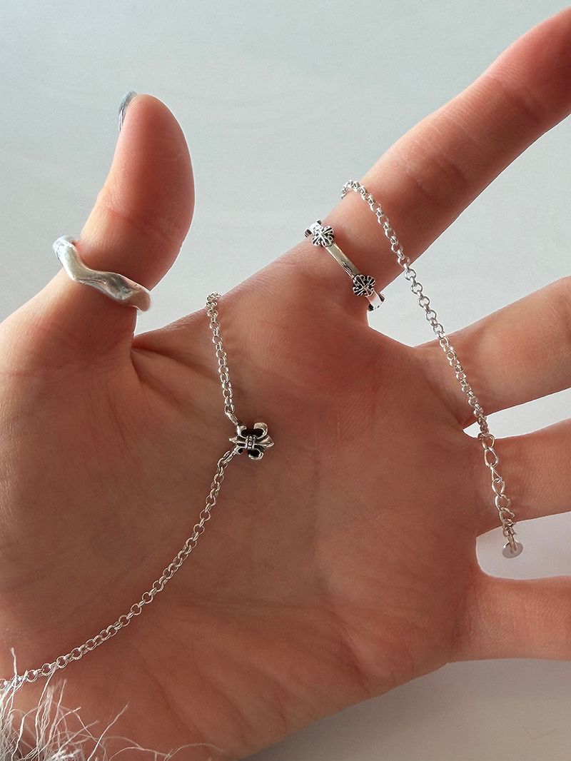[925silver] Antique spear necklace