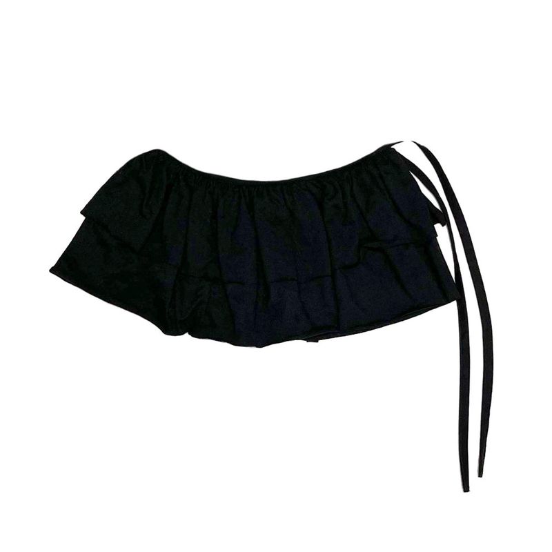 Shirring layered skirt