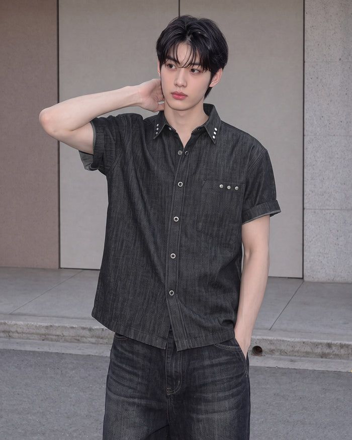 (M's) Rivet Denim Shirt