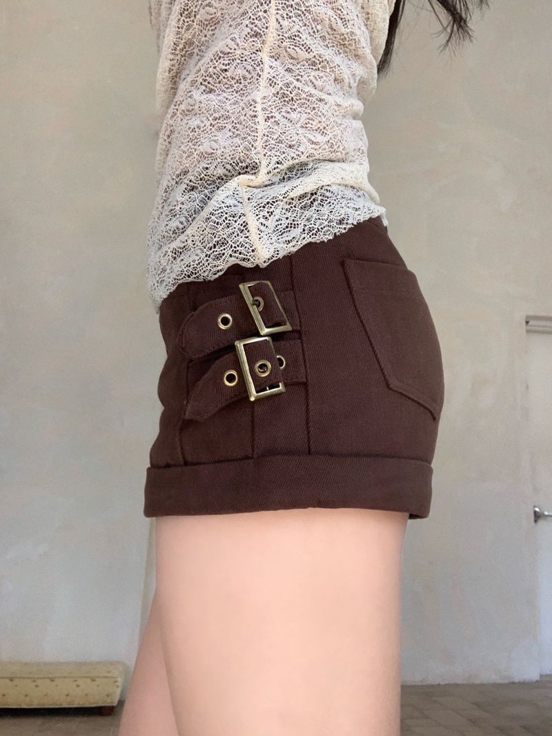 Bay Side Two Buckle Roll-up Short Pants